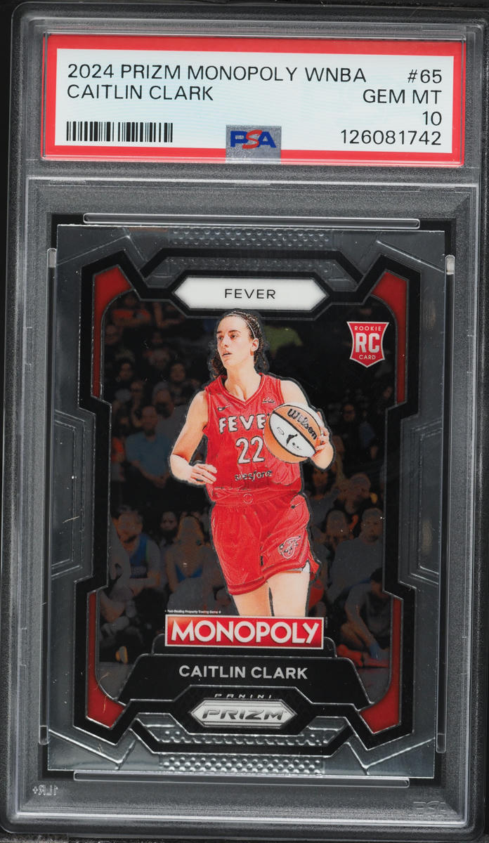 2024 Panini Prizm WNBA Monopoly Caitlin Clark ROOKIE #65 PSA 10 GEM MINT