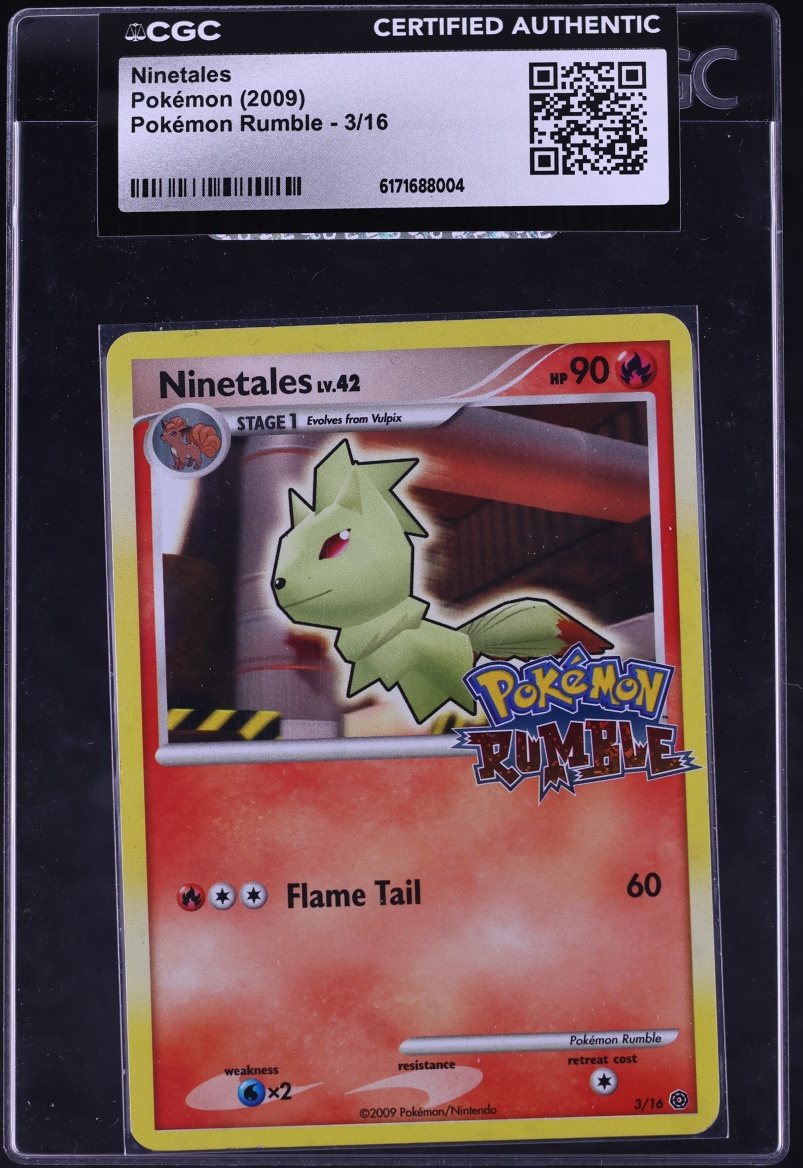 2009 Pokemon Platinum Rumble Ninetales #3 CGC AUTH