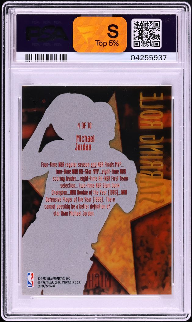 1996 Ultra Starring Role Michael Jordan #4 PSA 10 GEM MINT