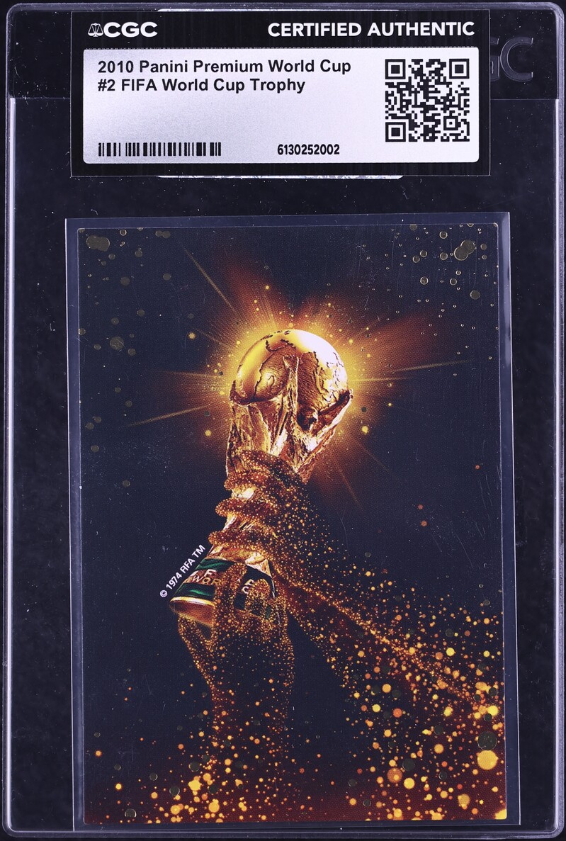 2010 Panini Premium World Cup FIFA World Cup Trophy #2 CGC AUTH