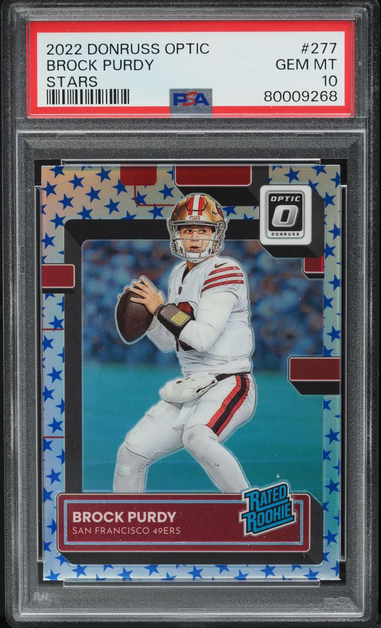 2022 Donruss Optic Stars Brock Purdy ROOKIE #277 PSA 10 GEM MINT