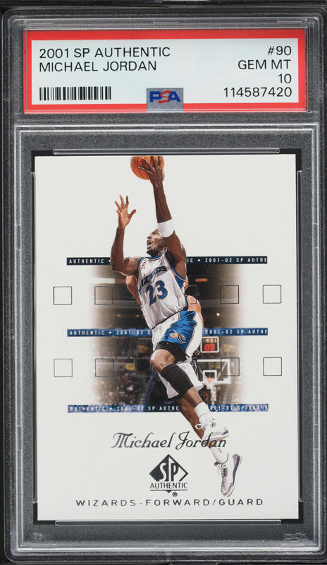 2001 SP Authentic Star Signatures Michael Jordan AUTO DNA 10 /75