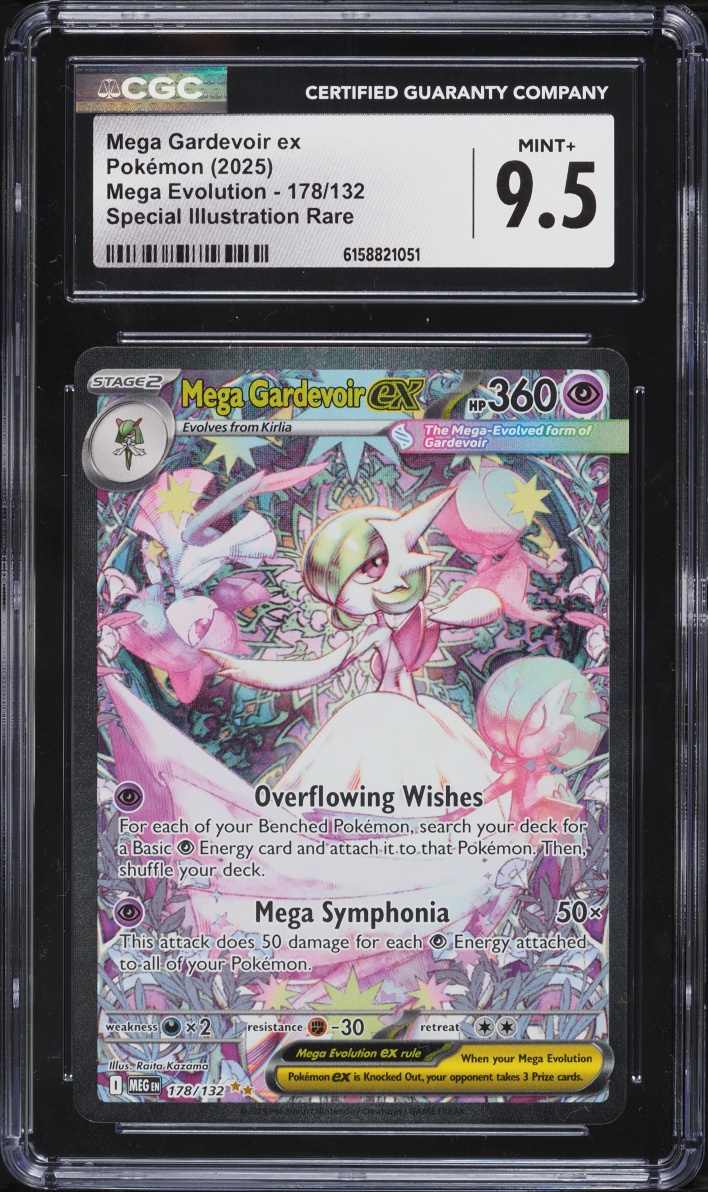 2025 Pokemon Mega Evolution SIR Mega Gardevoir EX #178 CGC 9.5 MINT+