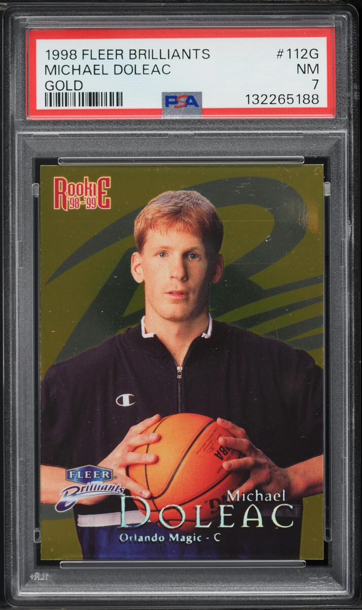 1998 Fleer Brilliants Gold Michael Doleac ROOKIE /99 #112G PSA 7 NRMT