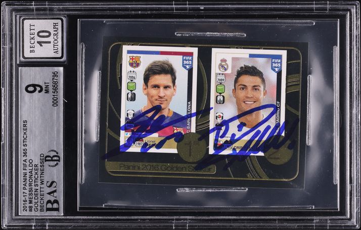 2016 Panini Prizm UEFA Blue Cristiano Ronaldo /249 #97 PSA 9 MINT