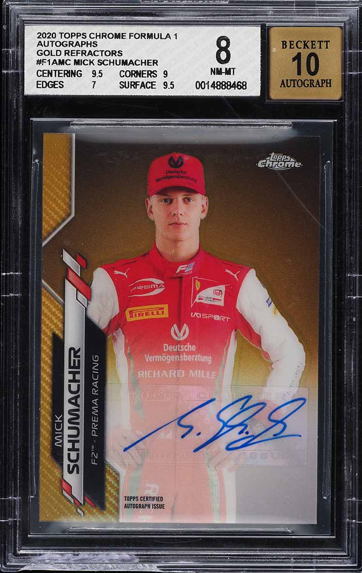2023 Topps Chrome Formula 1 Gold Refractor Isack Hadjar AUTO