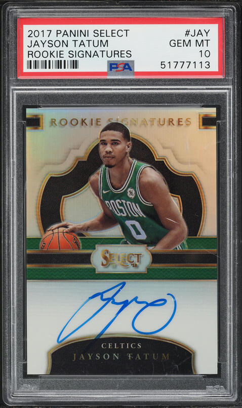 2017 Panini Prizm Red White Blue Jayson Tatum ROOKIE #16 PSA 10