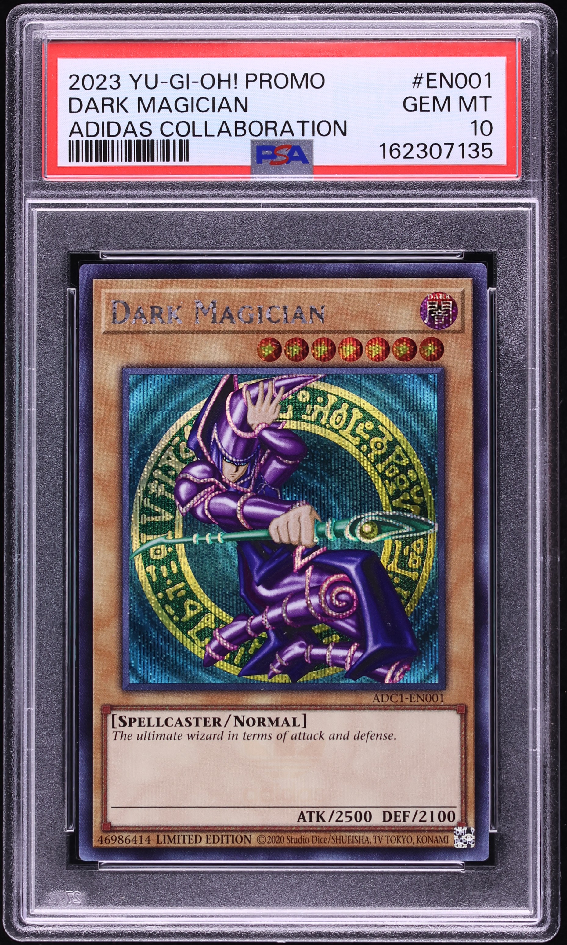 2023 Yu-Gi-Oh! Promo Adidas Collaboration Dark Magician #ADC1-EN001 PSA 10 GEM MINT