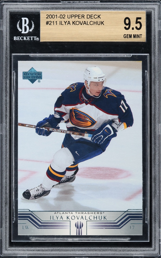 2001 Upper Deck Hockey Ilya Kovalchuk ROOKIE #211 BGS 9.5 GEM MINT