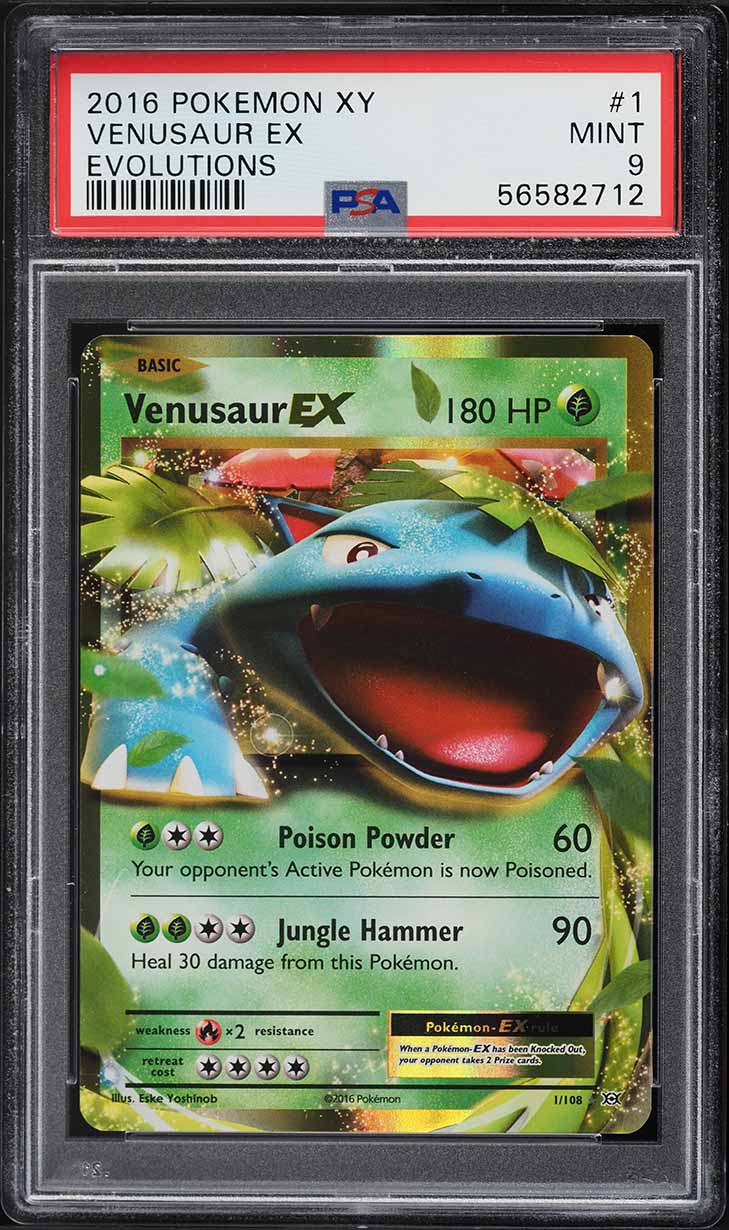 2016 Pokemon XY Evolutions Venusaur EX #1 PSA 9 MINT