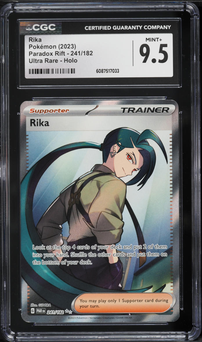 2023 Pokemon Scarlet & Violet Paradox Rift Full Art Rika #241 CGC 9.5 MINT+