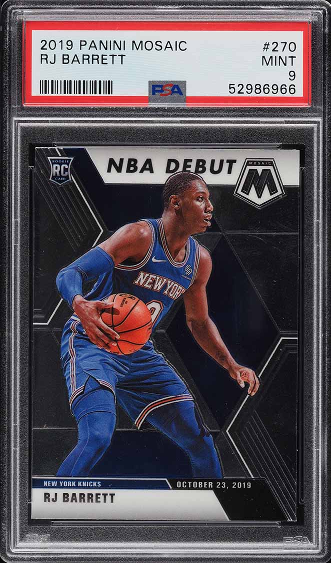 その他 RJ Barrett RC rookie auto PSA9 その他 RJ Barrett RC rookie auto PSA9 2019-20 Panini Mosaic