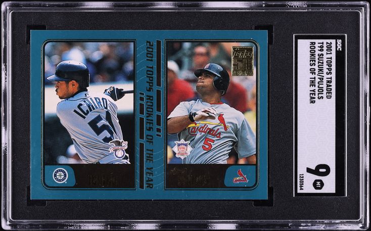 2001 Topps Chrome Traded Ichiro Suzuki & Albert Pujols ROOKIE #T99