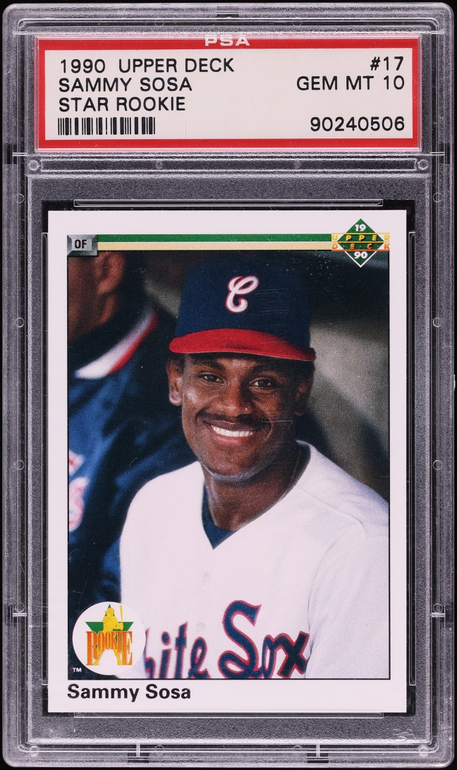 1990 Upper Deck Sammy Sosa ROOKIE #17 PSA 10 GEM MINT