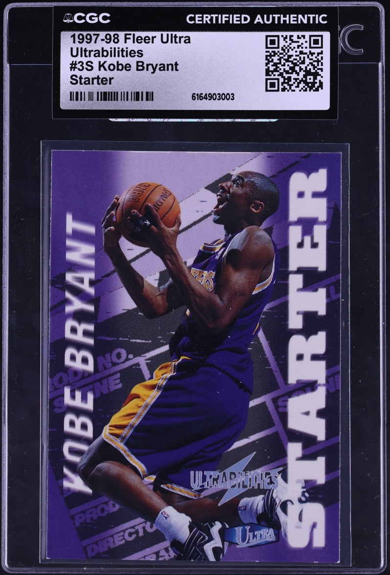 1997 Ultra Ultrabilities Starter Kobe Bryant #3S CGC AUTH