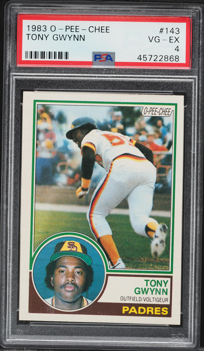 1983 O-Pee-Chee Tony Gwynn ROOKIE #143 PSA 4 VGEX