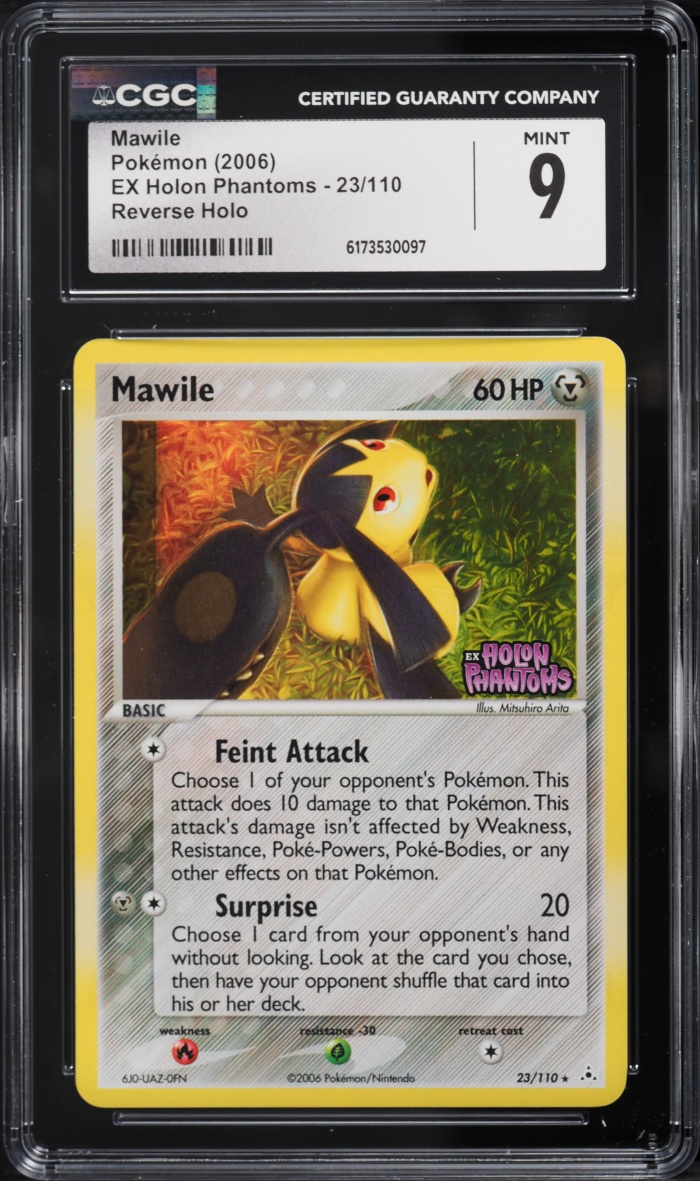 2006 Pokemon EX Holon Phantoms Reverse Holo Mawile #23 CGC 9 MINT