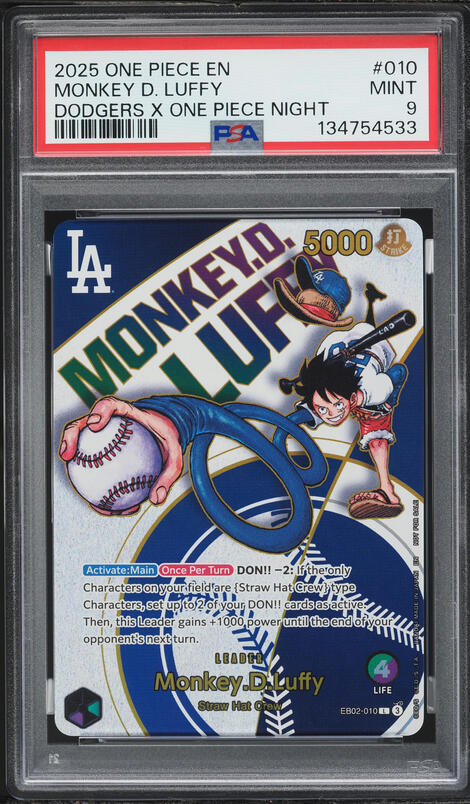 2025 One Piece Promos BVB Match Day '25 Monkey D. Luffy L #ST13