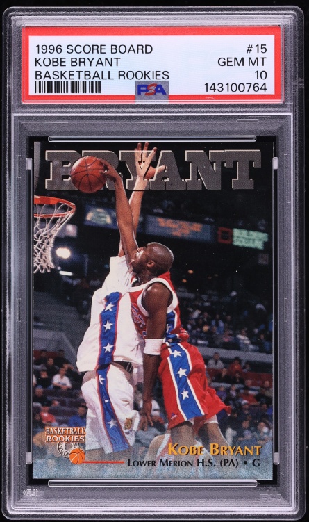 1996 Score Board Kobe Bryant ROOKIE #15 PSA 10 GEM MINT