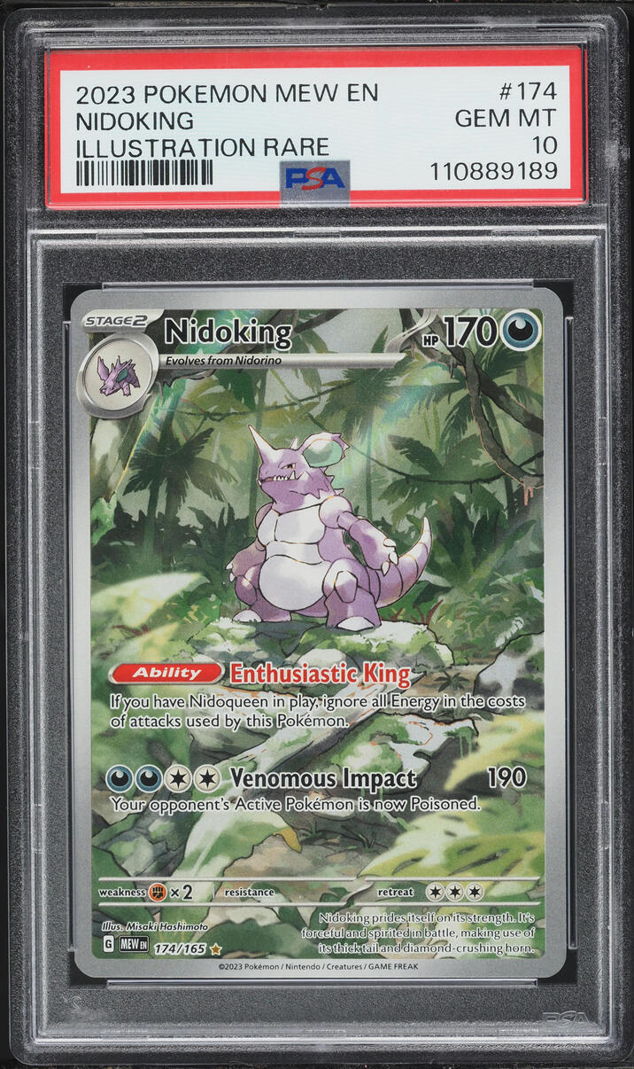 2023 Pokemon Scarlet & Violet 151 IR Nidoking #174 PSA 10 GEM MINT