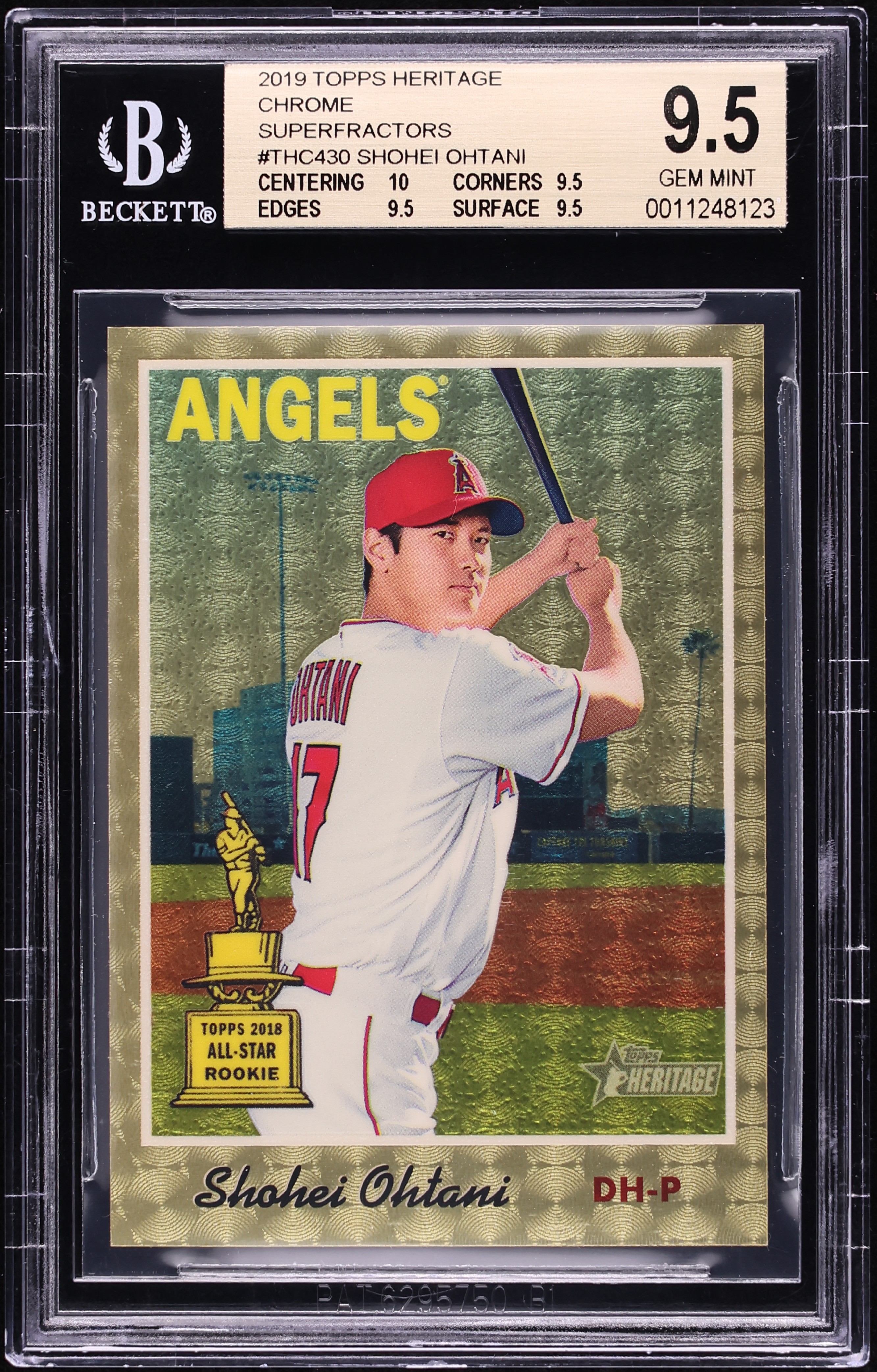 2019 Topps Heritage Chrome Superfractor Shohei Ohtani 1/1 #THC-430