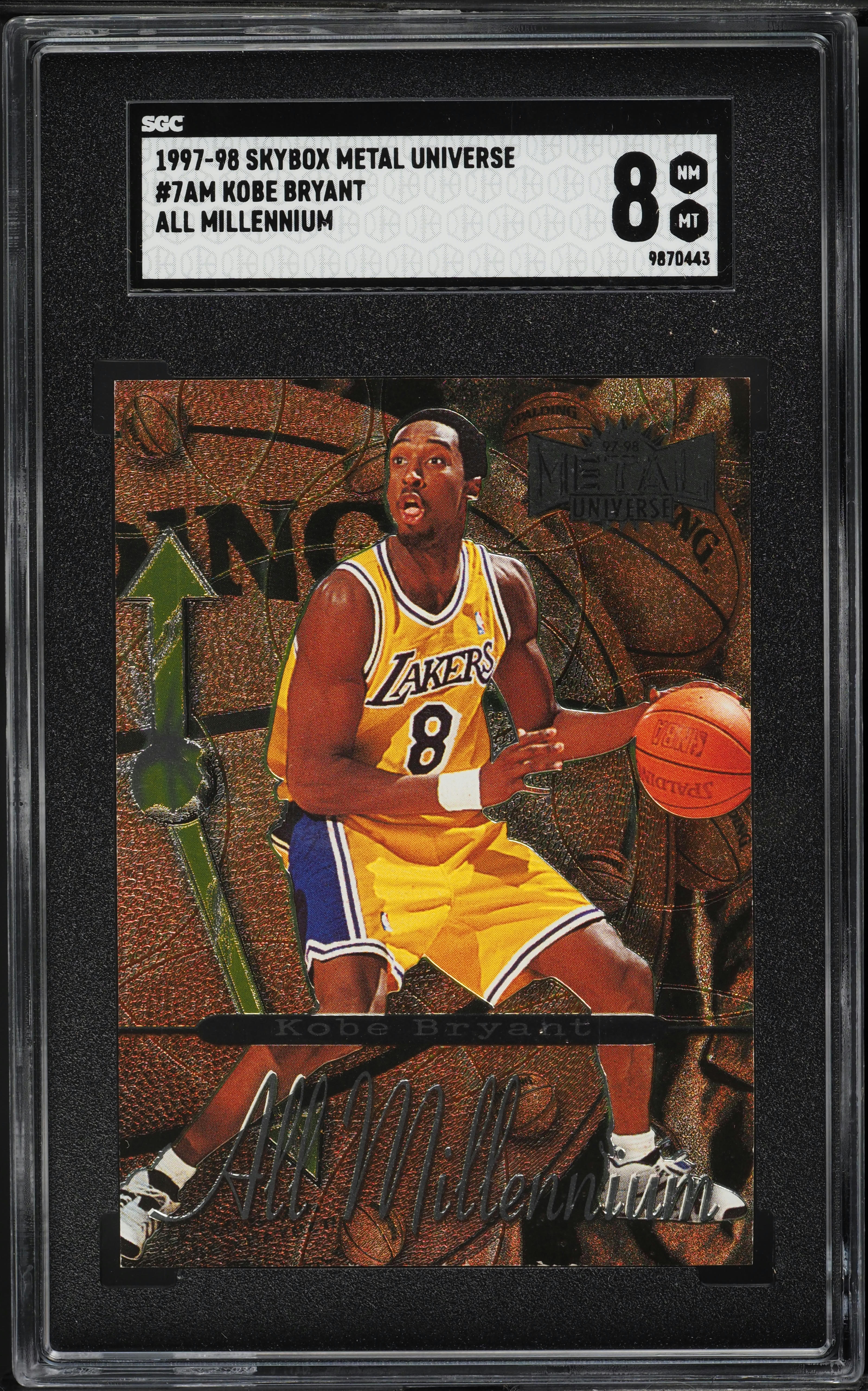 その他 Kobe Bryant 1997 Metal Universe All Millennium Kobe Bryant #7AM SGC 8 NM
