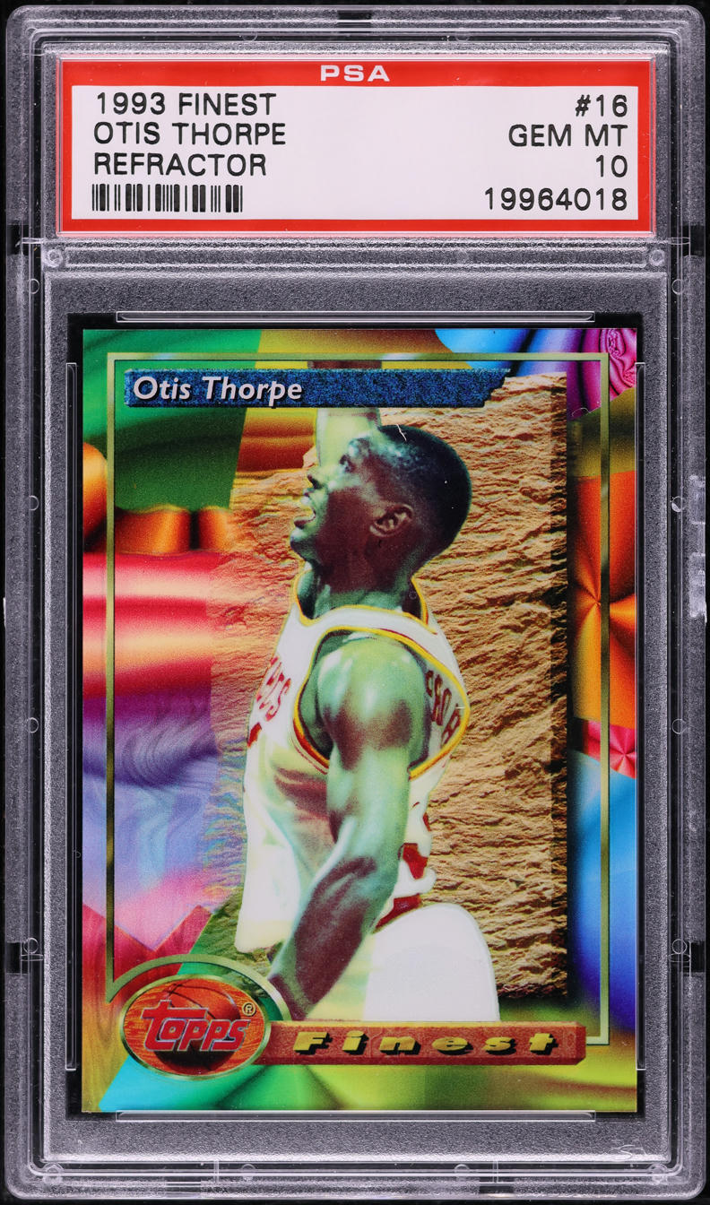 1993 Finest Refractor Otis Thorpe #16 PSA 10 GEM MINT