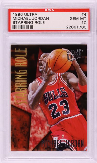 1996 Ultra Starring Role Michael Jordan #4 PSA 10 GEM MINT