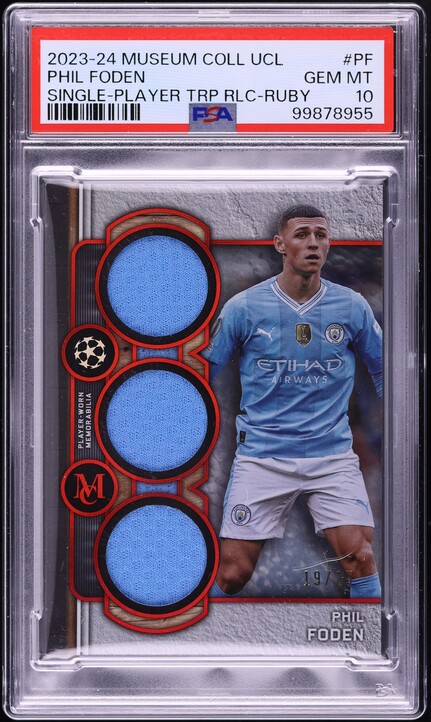 2018 Donruss Optic Purple Velocity Phil Foden ROOKIE /125 #179 PSA