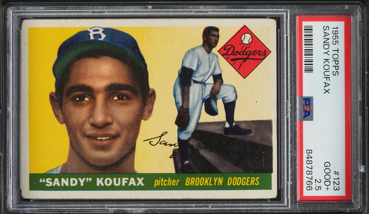 1955 Topps Sandy Koufax ROOKIE #123 PSA 2.5 GD+
