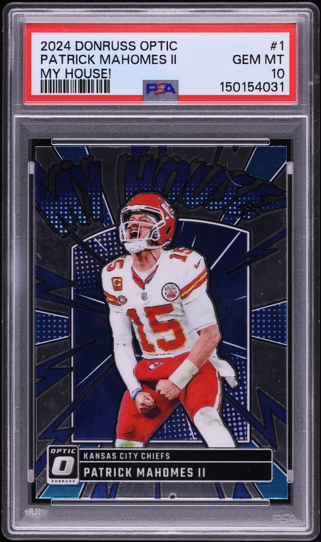2024 Donruss Optic My House! Patrick Mahomes II #1 PSA 10 GEM MINT