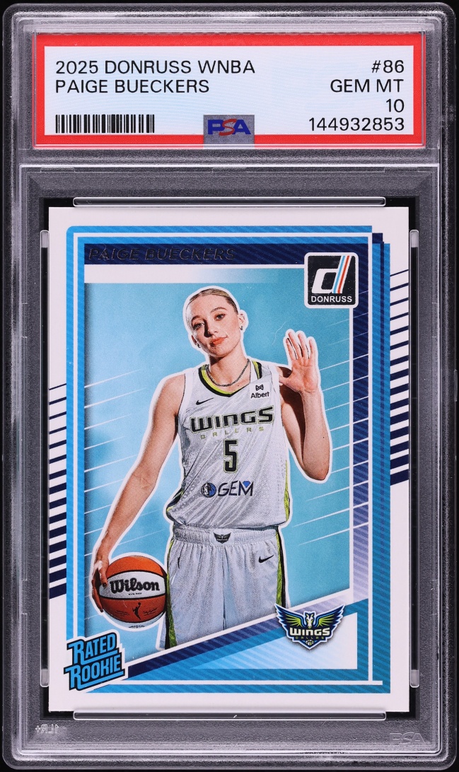 2025 Donruss WNBA Paige Bueckers ROOKIE #86 PSA 10 GEM MINT