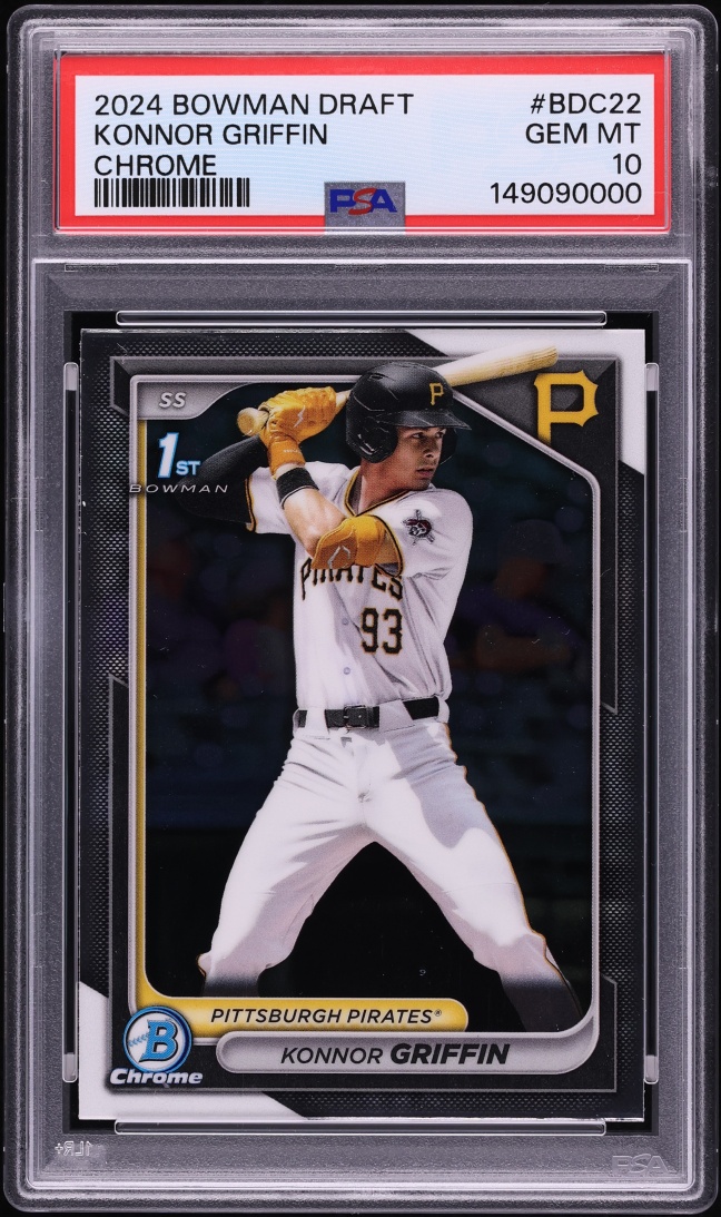 2024 Bowman Chrome Draft Konnor Griffin PROSPECT #BDC-22 PSA 10 GEM MINT