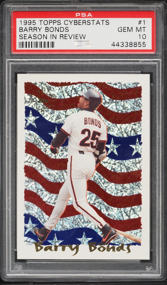 1995 Topps Cyberstats Season In Review Barry Bonds #1 PSA 10 GEM MINT