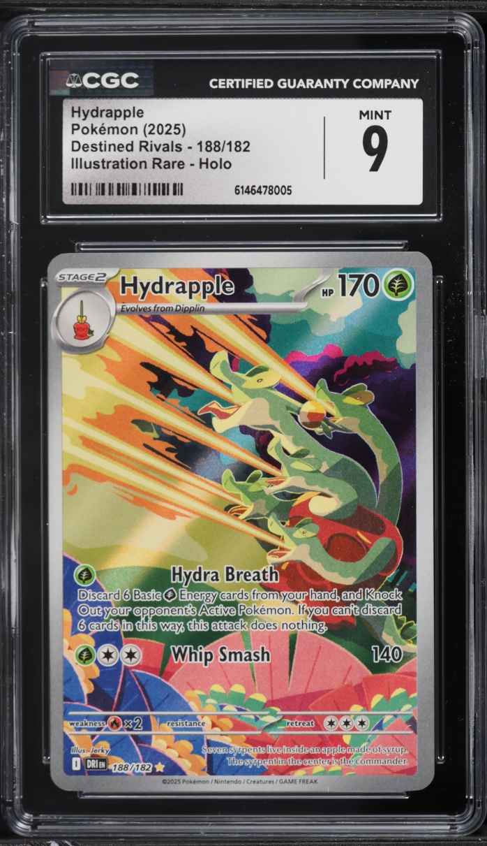 2025 Pokemon Scarlet & Violet Destined Rivals IR Hydrapple #188 CGC 9 MINT