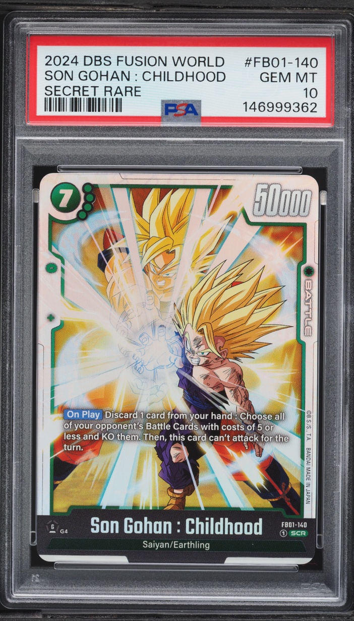 2024 Dragon Ball Super Fusion World Awakened Pulse Son Gohan Childhood #FB01-140 PSA 10 GEM