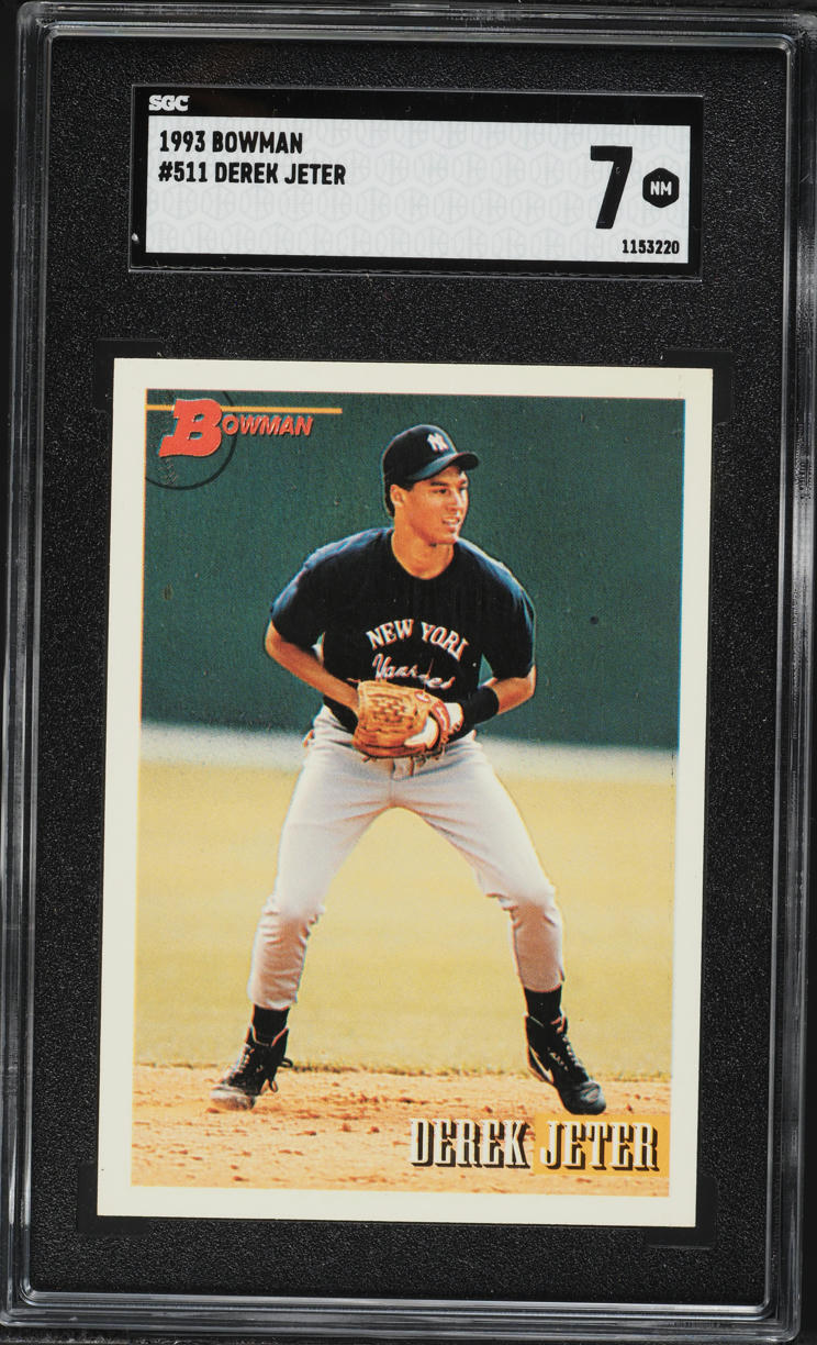 1993 Bowman Derek Jeter ROOKIE #511 SGC 7 NRMT