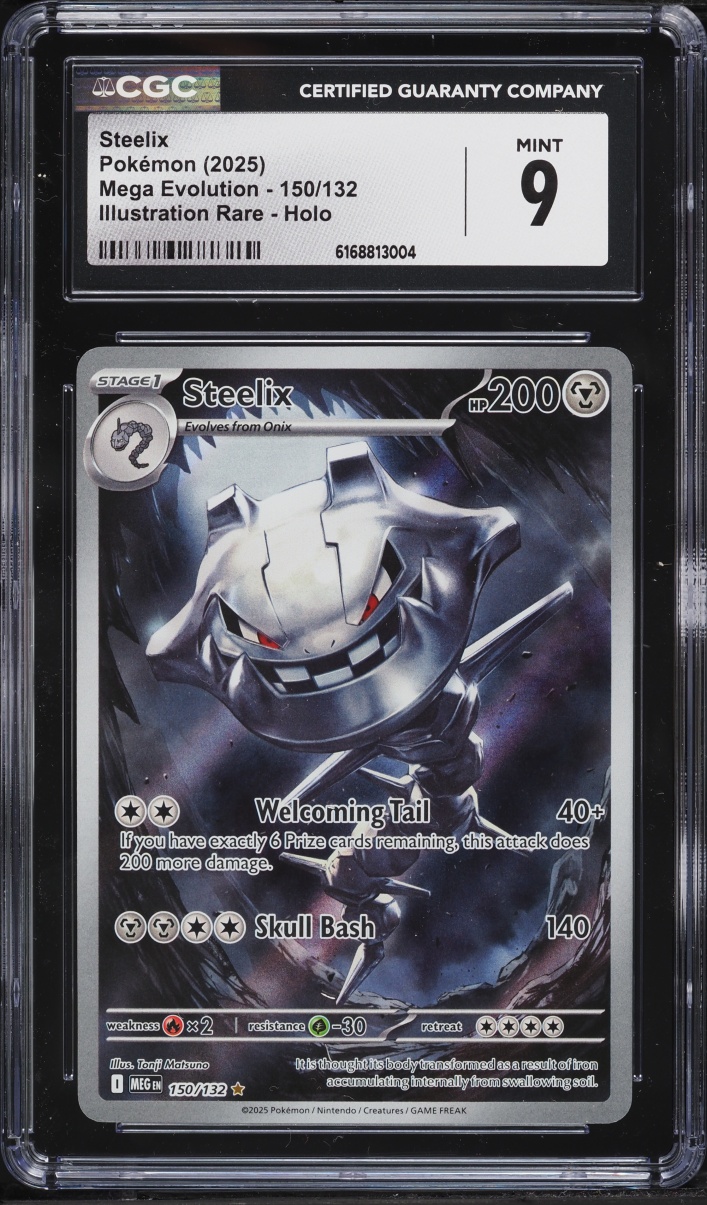 2025 Pokemon Mega Evolution IR Steelix #150 CGC 9 MINT