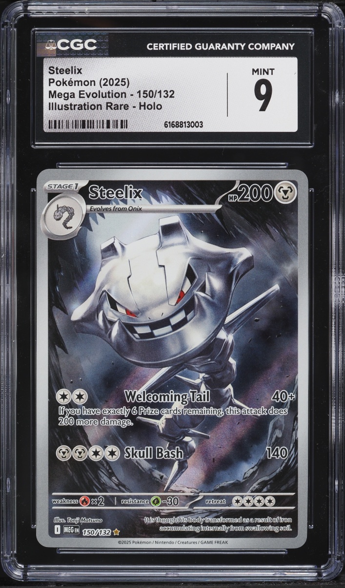 2025 Pokemon Mega Evolution IR Steelix #150 CGC 9 MINT