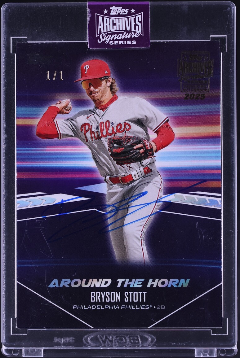 2025 Topps Archives Signature Series '24 Around The Horn Bryson Stott AUTO 1/1 #ATH-14