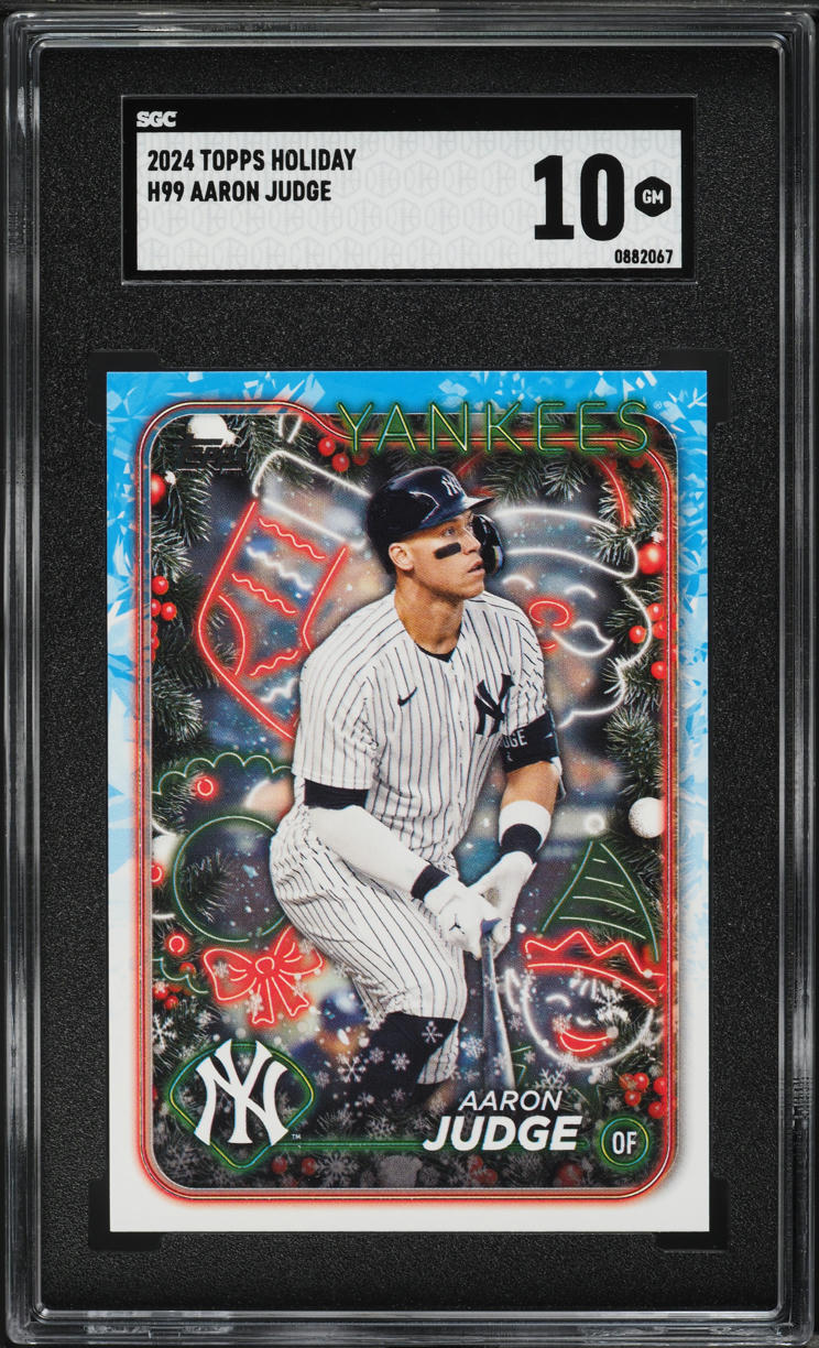 2024 Topps Holiday Aaron Judge #H99 SGC 10 GEM MINT