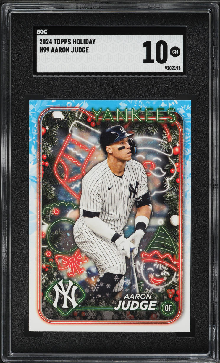2024 Topps Holiday Aaron Judge #H99 SGC 10 GEM MINT