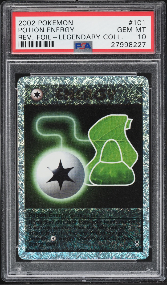 2002 Pokemon Legendary Collection Reverse Holo Potion Energy #101 PSA 10 GEM MINT