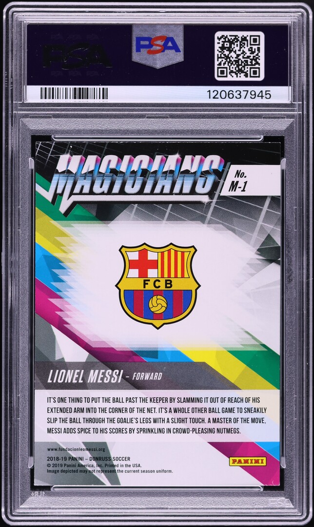 2018 Donruss Magicians Lionel Messi #M-1 PSA 9 MINT