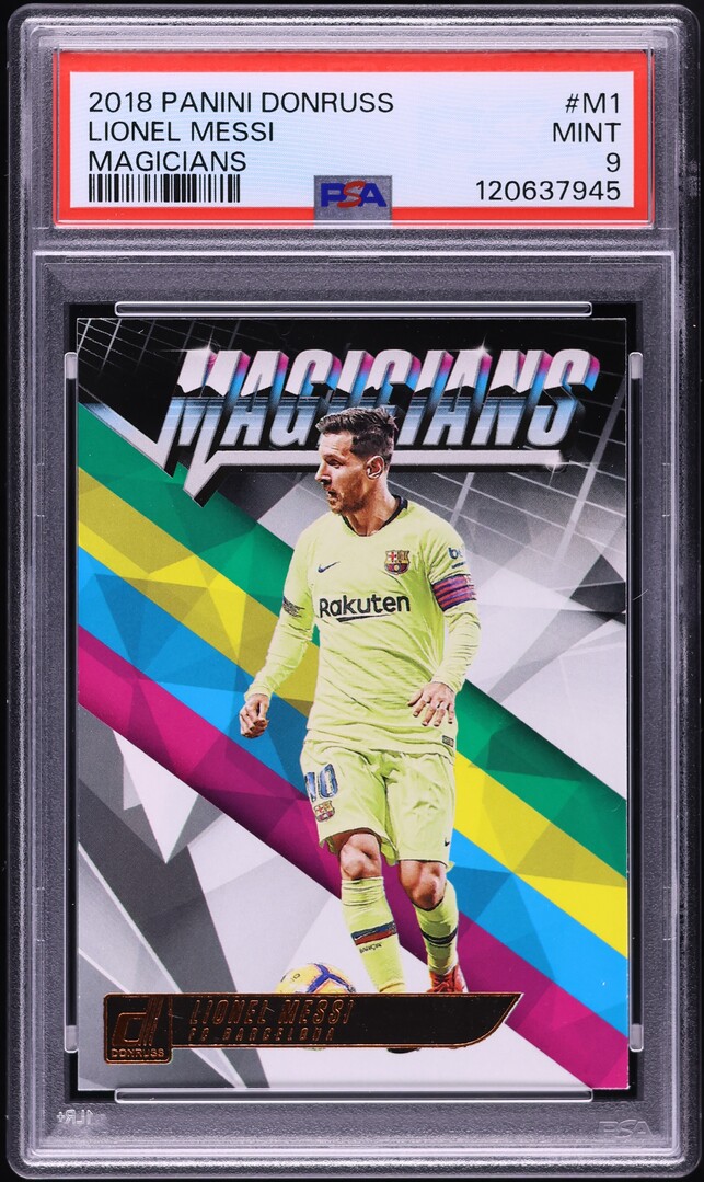 2018 Donruss Magicians Lionel Messi #M-1 PSA 9 MINT