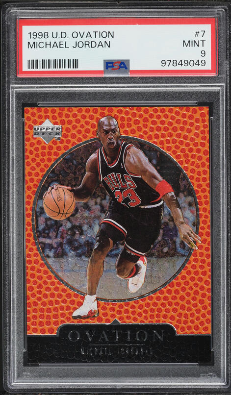 1998 UD Ionix MJ Hologrfx Michael Jordan #MJ4 BGS 9 MINT on