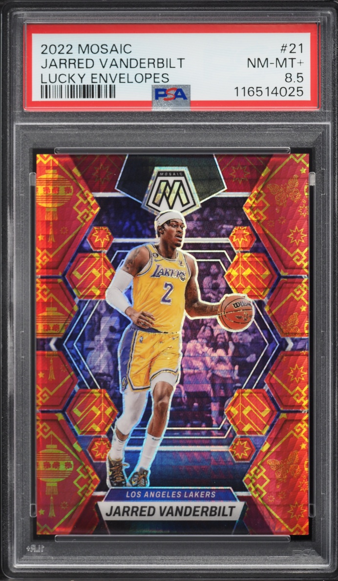 2022 Panini Mosaic Lucky Envelopes Prizm Jarred Vanderbilt /8 #21 PSA 8.5 NM-MT+ - Photo 1