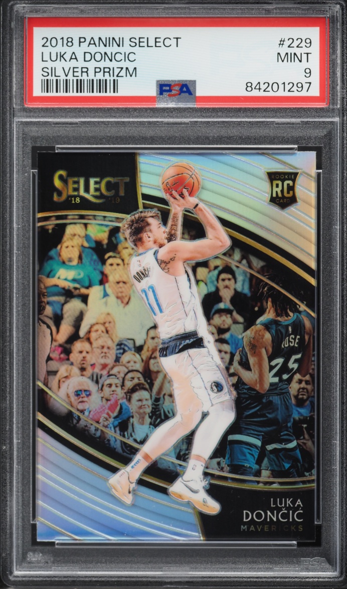 2018 Select Courtside Silver Prizm Luka Doncic ROOKIE #229 PSA 9 MINT - Photo 1