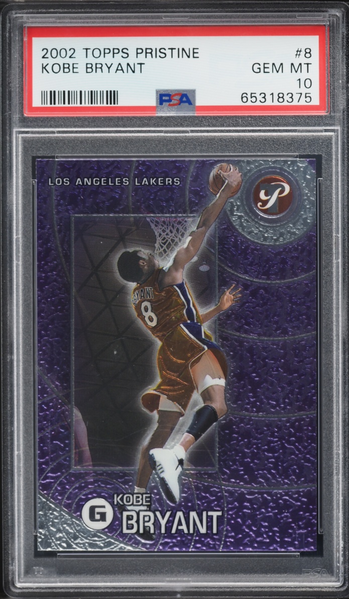 2002 Topps Pristine Kobe Bryant #8 PSA 10 GEM MINT - Photo 1