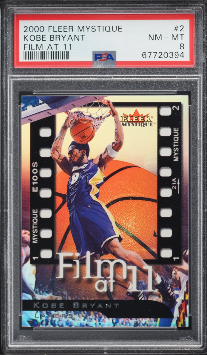 2000 Fleer Mystique Film At 11 Kobe Bryant #2 PSA 8 NM-MT - Photo 1